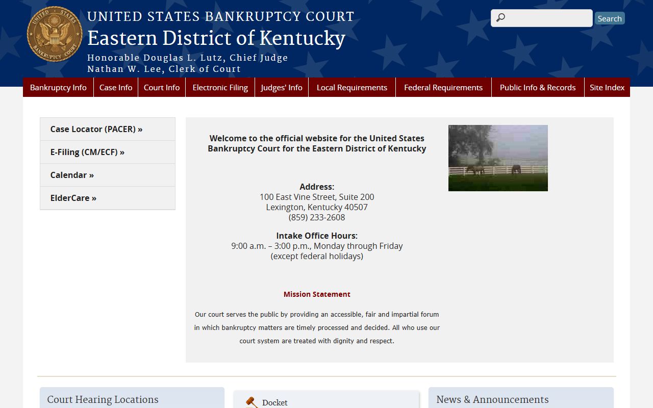 Robertson County Circuit Court records Eastern District of Kentucky bankruptcy court